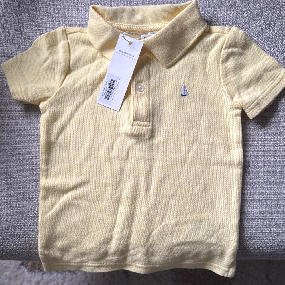 Janie and Jack Yellow Kids Polo Shirt 12-18 months